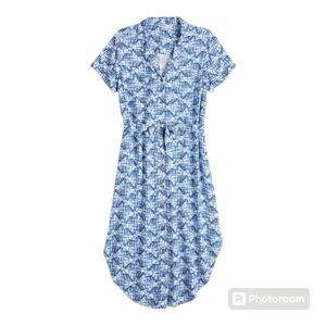 Sonoma Rayon Button Down Shirt Dress